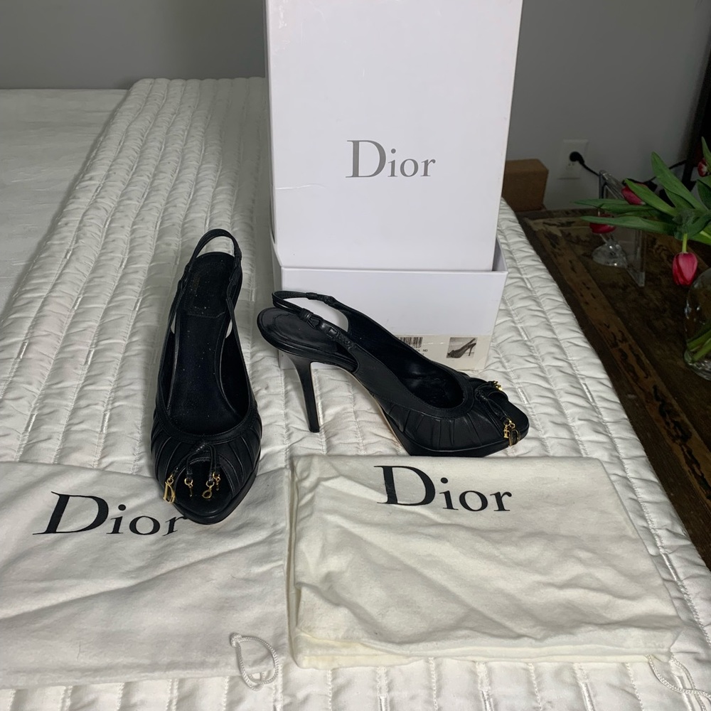 Dior heels worn twice